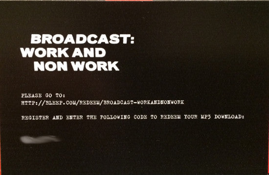 Broadcast - Work And Non Work (VINYL) | Mint (M) Mint (M)