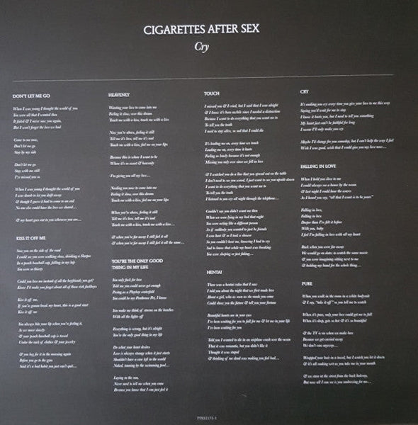Cigarettes After Sex - Cry | Mint (M) Mint (M)