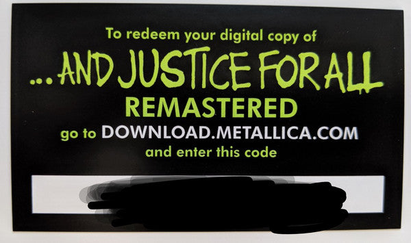 Metallica - ...And Justice For All | Mint (M) Mint (M)