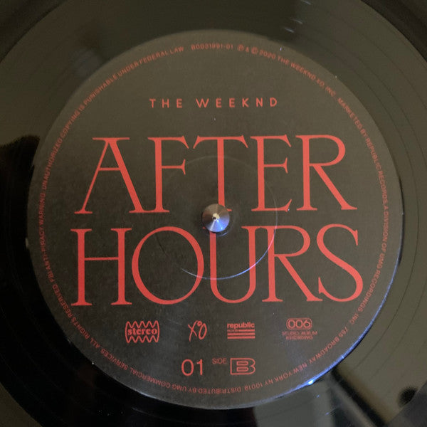 The Weeknd - After Hours (2xVINYL) | Mint (M) Mint (M)